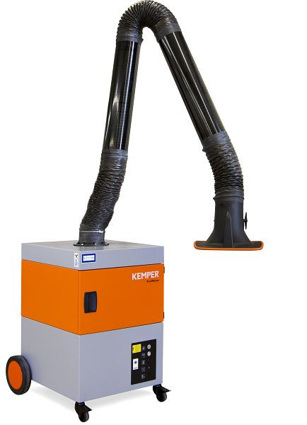 Système d'aspiration ELMAG, mobile, Profi-Master, bras d'aspiration Ø 150 mm/4 m en version tube, longueur d'aspiration avec bras max. 1 100 m³/h 1,1 kW 3x400 V, 58607