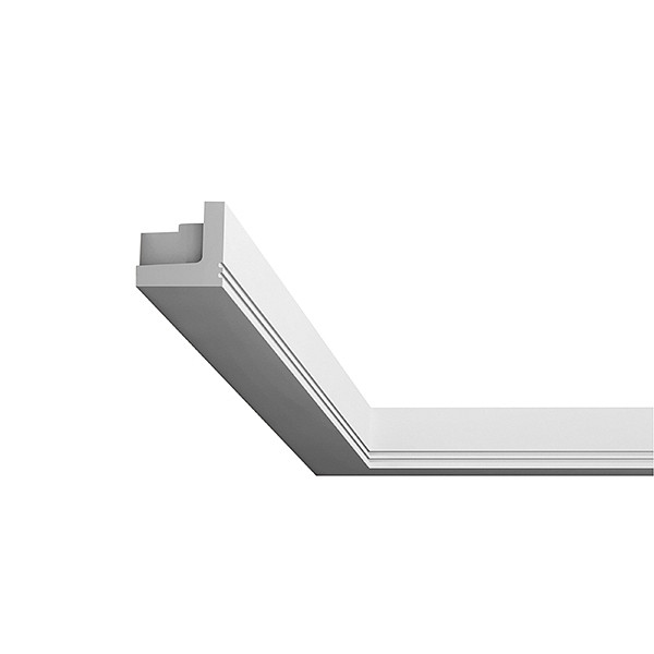 rutec Projekt 5x5 carré PU - mousse - moulure - 2 mètres, PFG005