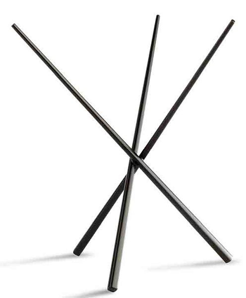 Présentoir de buffet APS -ASIA PLUS-, Ø 20,5 / Ø 16,5 cm, hauteur : 20 cm, acier inoxydable 18/10, noir, 15514