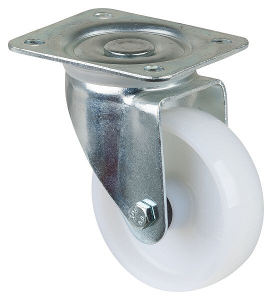Rouleau de transport BS rollers, largeur de roue 30 mm, Ø roue 100 mm, capacité de charge 175 kg, bande de roulement/corps de roue en plastique, roulement à rouleaux, LB500.B10.100