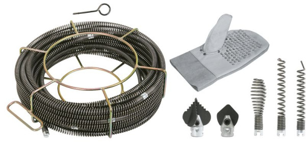 KS Tools jeu d'outils de nettoyage des égouts et des canalisations diamètre 16 mm noyau intérieur, 13 pièces, 900.1917