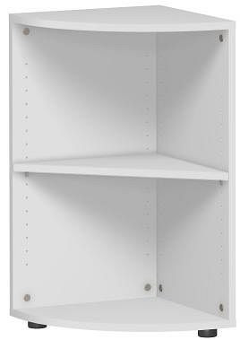 Étagère d'angle geramöbel avec pieds, utilisable comme étagère supplémentaire, 400x400x752, gris clair, S-342010-L