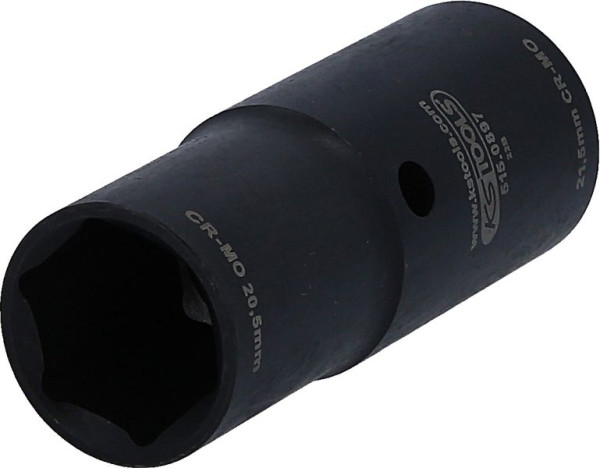 KS Tools Jantes spéciales en aluminium 1/2" Douille à chocs 2 en 1 pour Ford, 20,5 / 21,5 mm, 515.0897