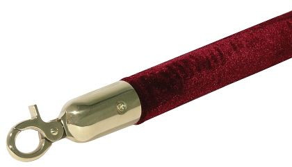 Corde de démarcation Contacto, rouge, 150 cm avec œillet doré, 1602/150