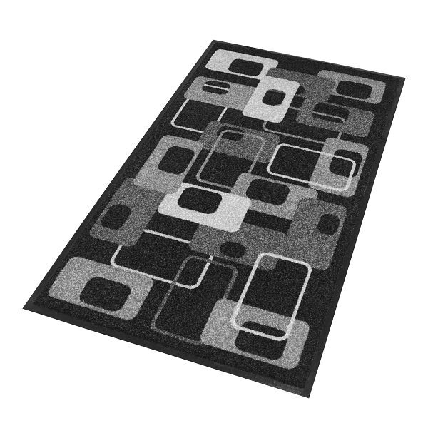 Notrax Déco Design Tapis Anti-Salissures Décoratifs Lavables 170, Gris Moderne Années 70, 60cm x 85cm, 170S002312