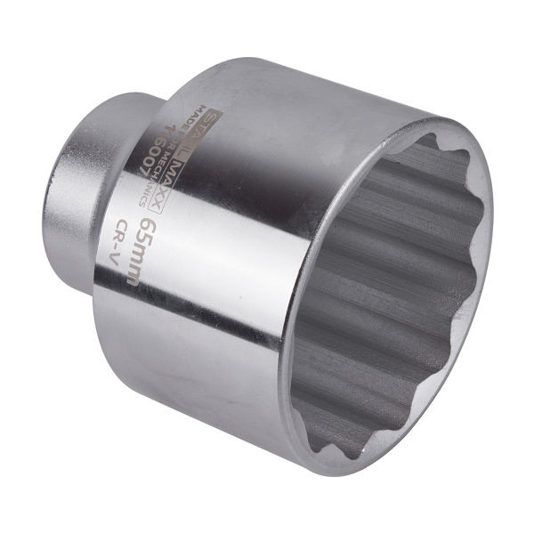 Insert de clé à douille Stahlmaxx, 65 mm, 12 pans, prise 3/4, XXL-116007