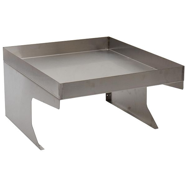 Garage pour tondeuse à gazon robotique Mendler avec jardinière HWC-G60, abri de toit pour tondeuse à gazon, métal 37x60x70cm, acier inoxydable, 92192