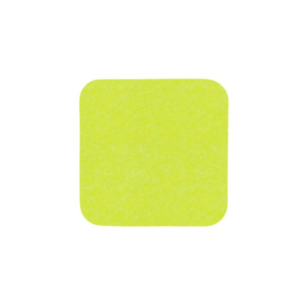 revêtement antidérapant m2, couleur de signalisation jaune, bandes individuelles 140x140mm, UE : 10 pièces, M1HV101401