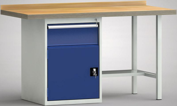Etabli standard KLW - 1500 x 700 x 840 mm L x P x H, WS184N-1500M40-E7021