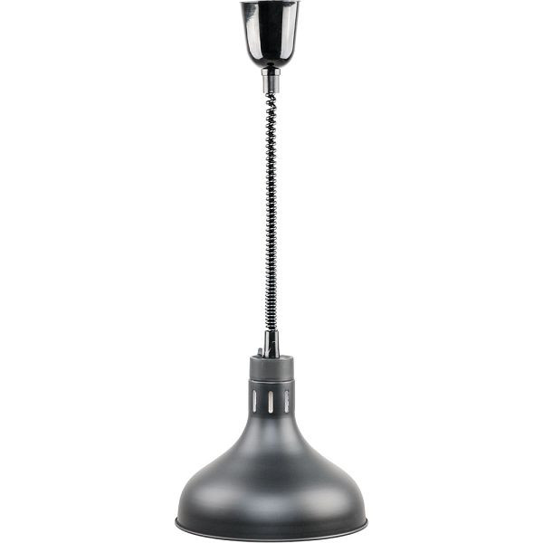 Lampe chauffante de plafond Stalgast, noire, 0,25 kW, Ø 290 mm, BB0108002