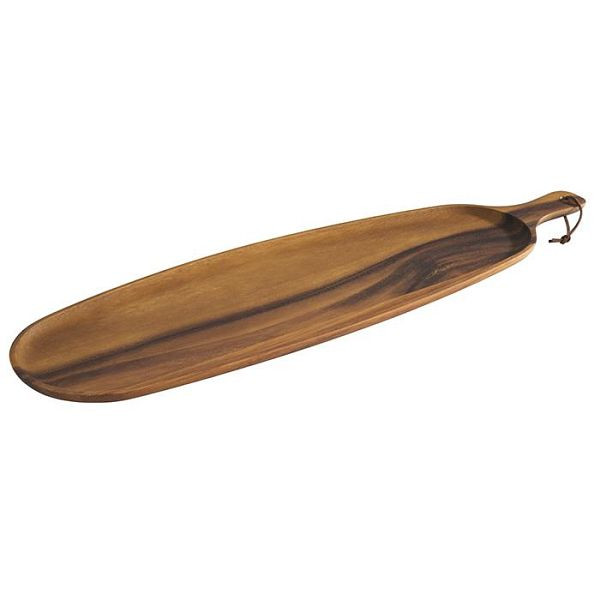 Planche de service APS -SHARING-, 51,5 x 18 cm, hauteur : 1,5 cm, bois d'acacia, manche : 8,5 cm, 00887