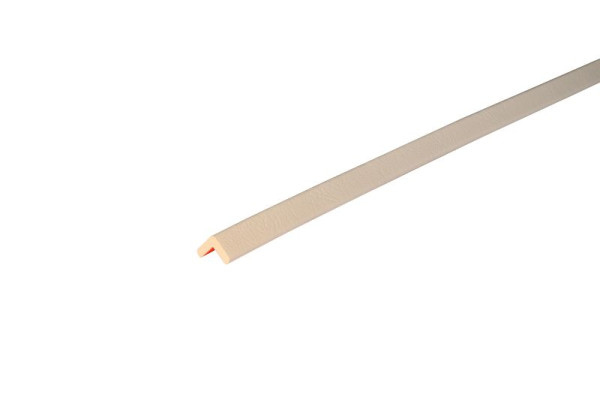Protection d'angle Knuffi, profil d'avertissement et de protection type E, blanc, 1 mètre, PE-10314