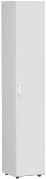 geramöbel armoire à double porte avec pieds, poignée gauche ou droite, amortisseur de porte inclus, 400x420x2160, gris clair/gris clair, S-346100-LL