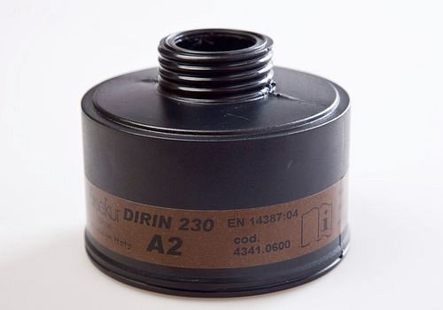 Filtre à gaz EKASTU Safety 230 A2 pour masque respiratoire 330, 607, 607 TR et SFERA, 116-617