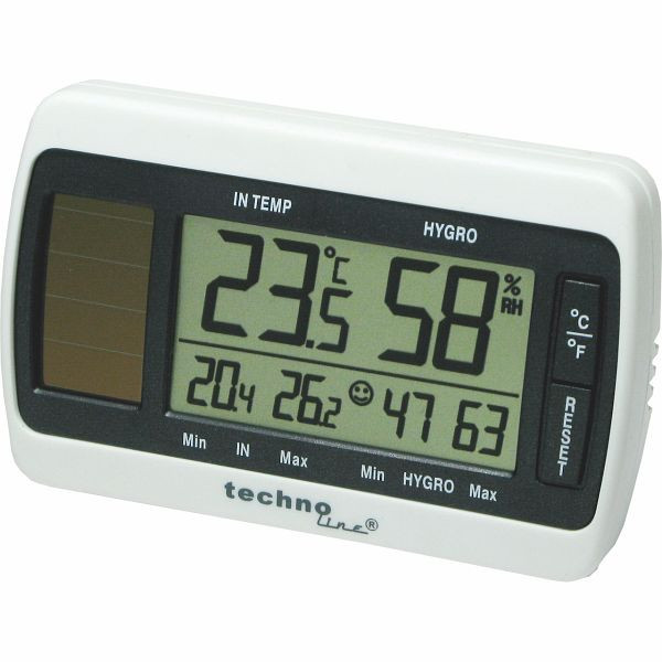 Thermomètre Technoline, dimensions : 83 x 51 x 14 mm, affichage de la température intérieure et affichage de l'humidité de l'air intérieur, WS 7007