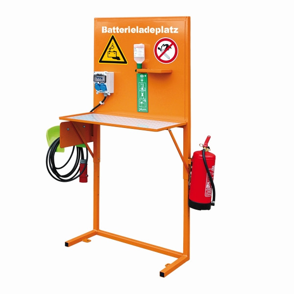 Station de charge de batterie industrielle Eichinger selon GroLa BG et fiche d'information VdS 2259, 2116.1 orange pur, 21160100000000