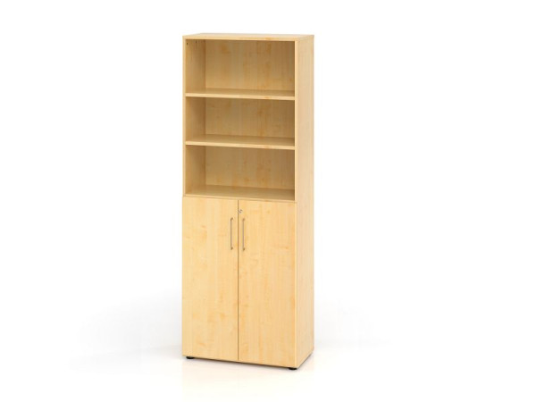 Armoire combinée Hammerbacher 6OH avec portes 3OH 968T3, corps : érable / façade : érable, 80 x 42 x 215,4 cm (LxPxH), V968T3/3/3/BS