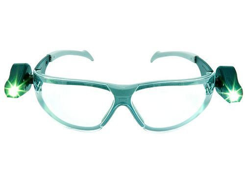 Lunettes de sécurité 3M LED Light Vision, éclairage LED, transparent, lentille en polycarbonate, 271-470