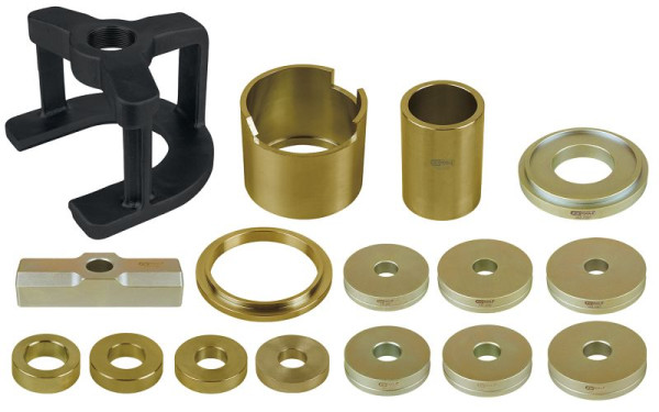 KS Tools Jeu de moyeux d'essieu moteur à roulement de roue universel, 16 pièces, 440.0075