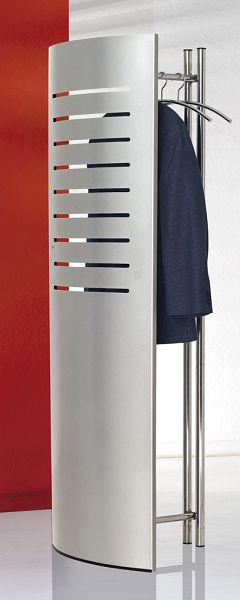 Kerkmann porte-manteau sur pied tec-art, aluminium argent, L 600 x P 400 x H 1700 mm, aluminium argent, 30607014