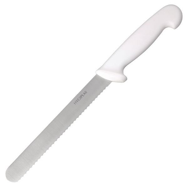 Couteau à pain Hygiplas 20cm blanc, C882