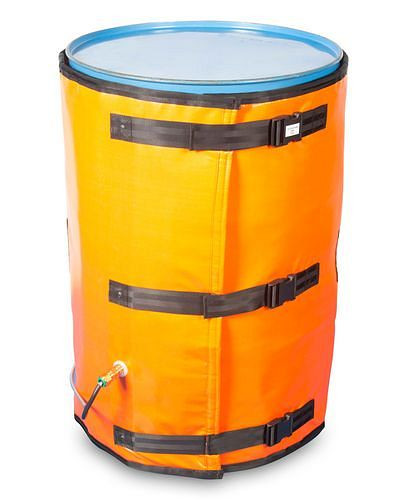 Enveloppe chauffante DENIOS pour fûts de 200 l, protection antidéflagrante T4, 1800 - 1950 mm, 540 watts, 280-713