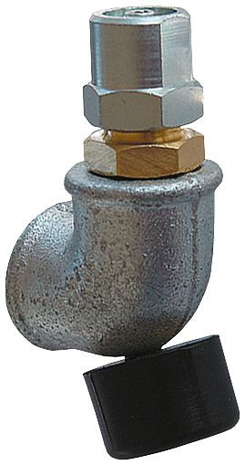 Vanne de remplissage ELMAG avec coude 90° '350.16', IT 1/2' et tampon en caoutchouc pour airquick 160/6, 41026