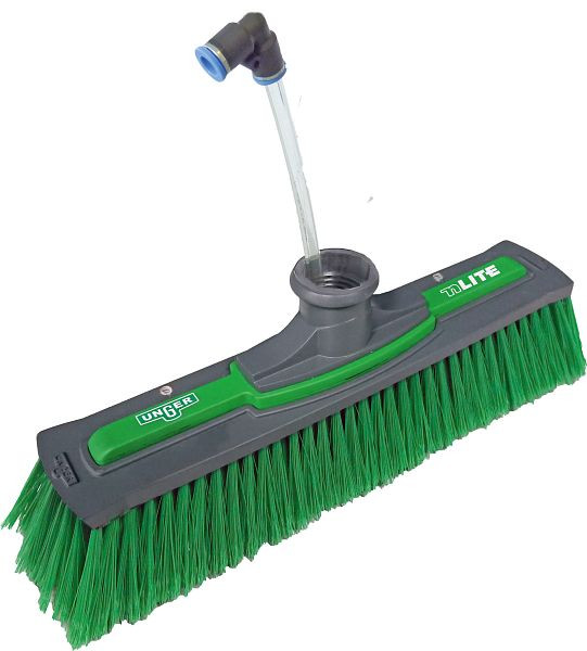 Brosse électrique simple UNGER nLITE, 28 cm, poils fendus (vert), NFF28