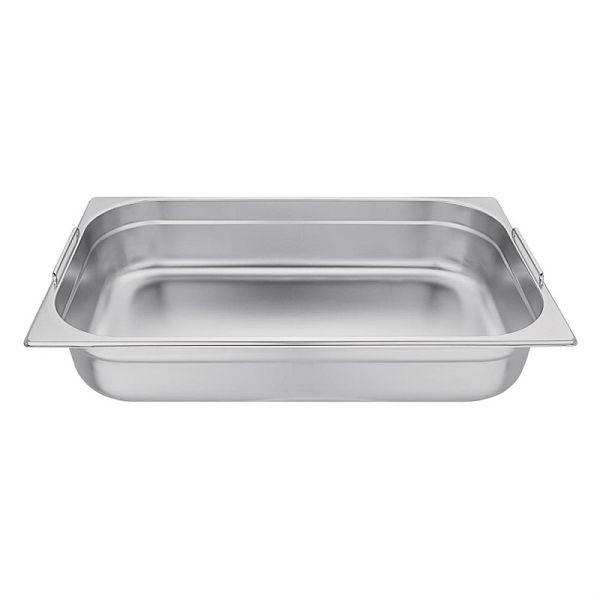 Bac GN Vogue en inox GN1/1 avec anses 10cm, CB179