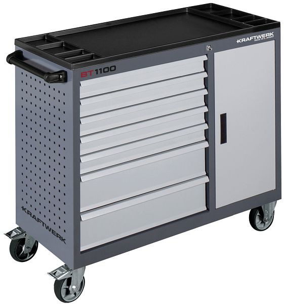 Desserte d'atelier Kraftwerk BT1100 60/40 7 tiroirs + 1 armoire, 101.317.100