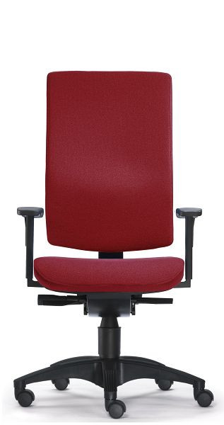 SITWELL PROFI Cube, bordeaux, chaise de bureau sans accoudoirs, SY-17.100-M-75-104-00-44-10