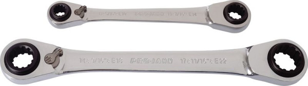 Projahn GearTech 63 en 2 jeu de clés à double anneau 2 pièces, 8-10 + 11-13 et 14-16 + 17-19, 3466