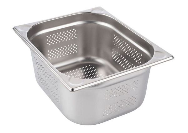 Bac APS GN 1/2, perforé, 32,5 x 26,5 cm, profondeur : 200 mm, inox, 12,5 litres, 81904