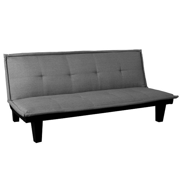 Mendler Canapé 3 places HWC-C87, canapé-lit d'appoint canapé-lit canapé-lit pliant, fonction de couchage 170x100cm, textile, gris foncé, 61883