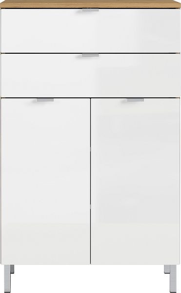 Commode GERMANIA GW-MAURESA 8531, Effet chêne Grandson/blanc, 8531-552