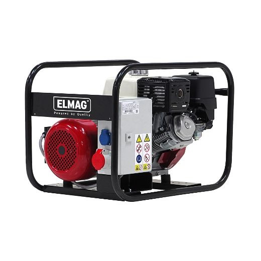 Groupe électrogène ELMAG SEB 6054W-AVR-IP54-DGUV-B, avec moteur HONDA GX390, 53173
