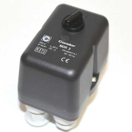 Pressostat AEROTEC MDR2 - 230 V - 10 bar - 16-20 A - 3/8 pouce IG - 3 ex. 1/4 pouce IT, 9063018