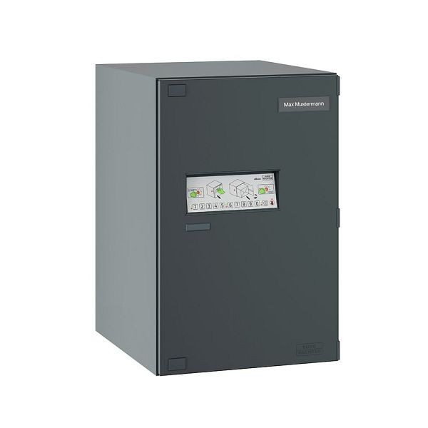 Boîte à colis BURG-WÄCHTER eBoxx GV 645 ANT, 2 x piles, 2 x clés de secours, HxLxP (extérieur) : 760 x 575 x 450 mm, anthracite, 41950