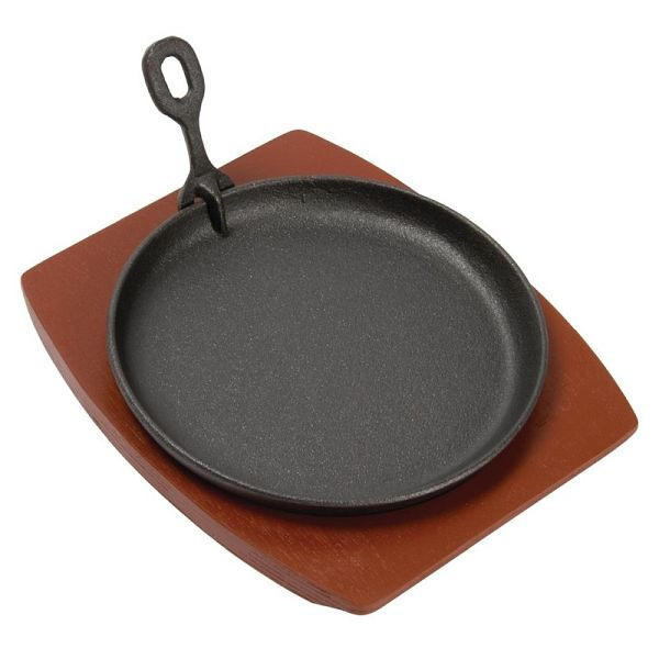 Plat de service rond OLYMPIA avec soucoupe en bois 22cm, CC311