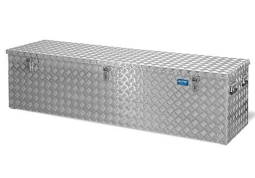 Caisse de transport DENIOS en tôle striée en aluminium, volume de 470 litres, 254-875