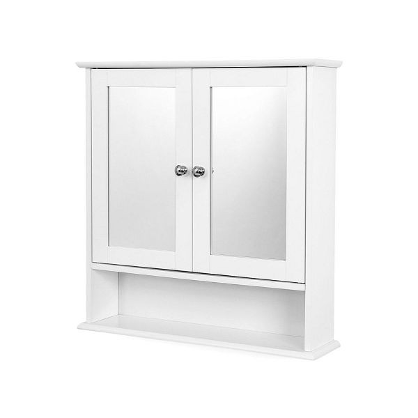 VASAGLE armoire à glace avec double porte, LHC002