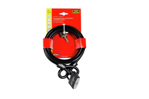 Corde universelle BURG-WÄCHTER 750 250, avec cadenas 402/50, LxP (extérieur) : 10 x 2500 mm, UE : 5 pièces, 2660