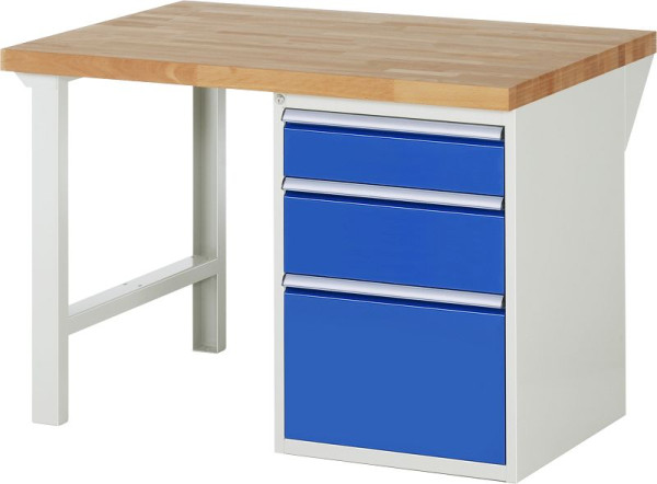 Etabli RAU série 7000 - modèle 7508-1, L1250 x P900 x H890 mm, base système L1250 x P850 x H850 mm, 03-7508A1-129B4M.11