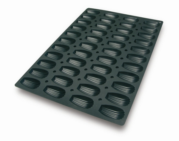 Moule à madeleine en silicone Schneider, 40x 60 cm, Ø 77 x 44,5 x hauteur 18 mm, 115304