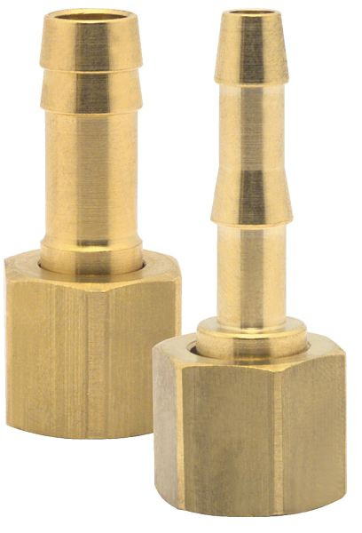 Embout de tuyau ELMAG avec écrou-raccord, FI 3/8', 6 mm, laiton, 46194