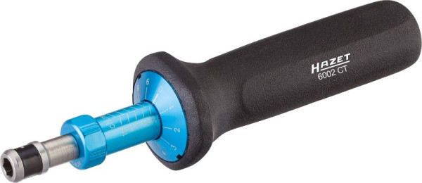 Tournevis dynamométrique Hazet, Nm min-max : 0,1 - 1,2 Nm, tolérance : 5 %, six pans creux 6,3 (1/4 pouce), 6002CT