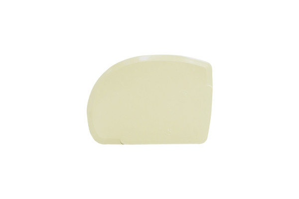 Grattoir à pâte Schneider, asymétrique, petit modèle, ABS, ivoire, 227352
