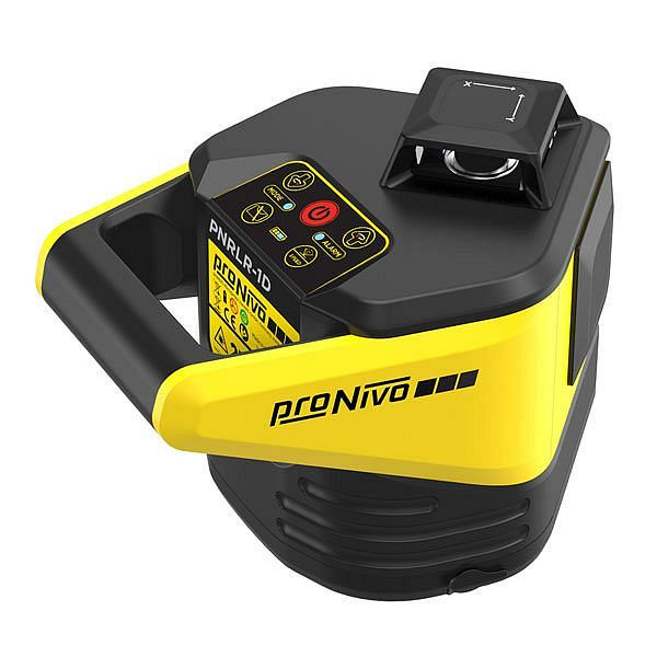proNIVO laser rotatif horizontal, inclinable manuellement, avec récepteur manuel, affichage mm PNRLD-MM, S205-PNRLR-1D-SET2