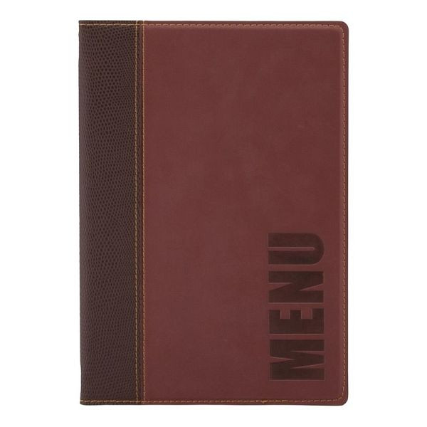 Dossier de menu Securit rouge vin A5, H718