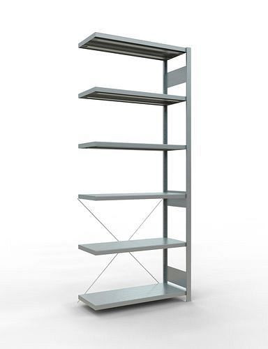 Rayonnage à étagères Schulte, panneau supplémentaire, 6 niveaux de rangement, traverse, charge du compartiment 250 kg, 1006 x 436 x 2500 mm, 278744